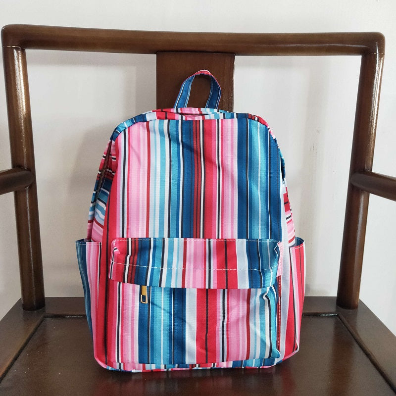 BA0046 Pastel Green Stripe Backpack