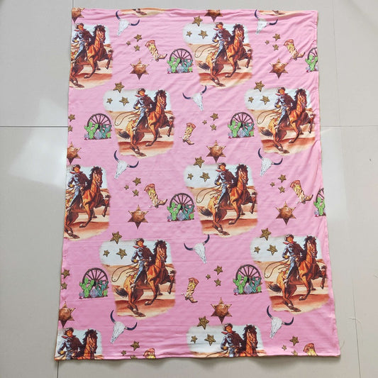 BL0035 Riding Boots Cactus Pink Blanket