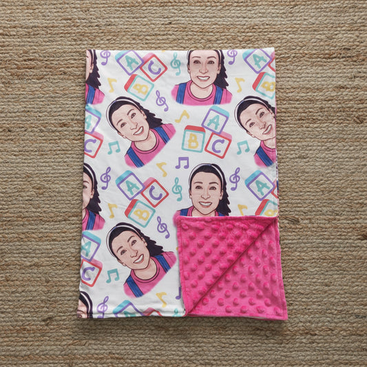 BL0048 baby newborn ABC blanket