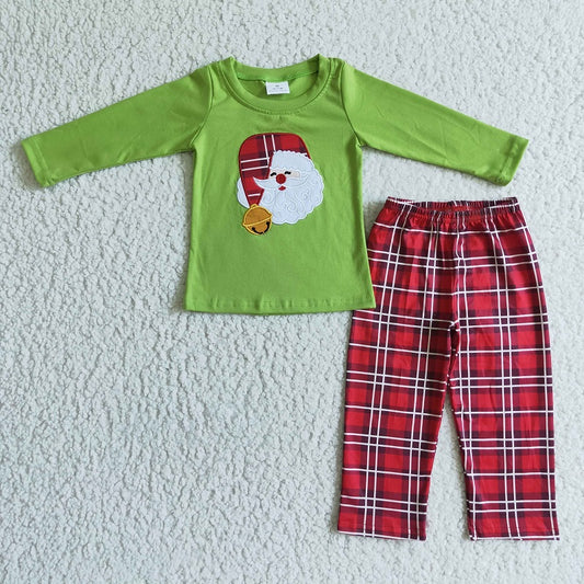 BLP0034 KIDS BOYS CHRISTMAS SANTA PAJAMAS SET