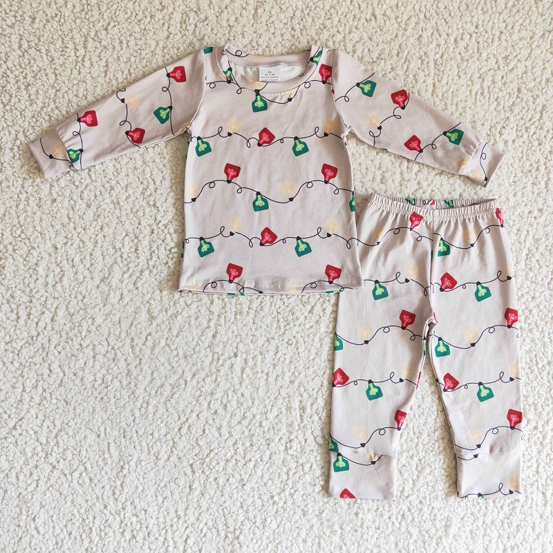 BLP0086 Boys Christmas Traffic Lights Long Sleeve Pants Set