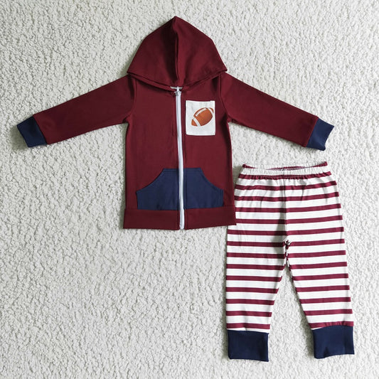 BLP0093 KIDS BOYS FOOTBALL HOODIE TOP OUTFIT