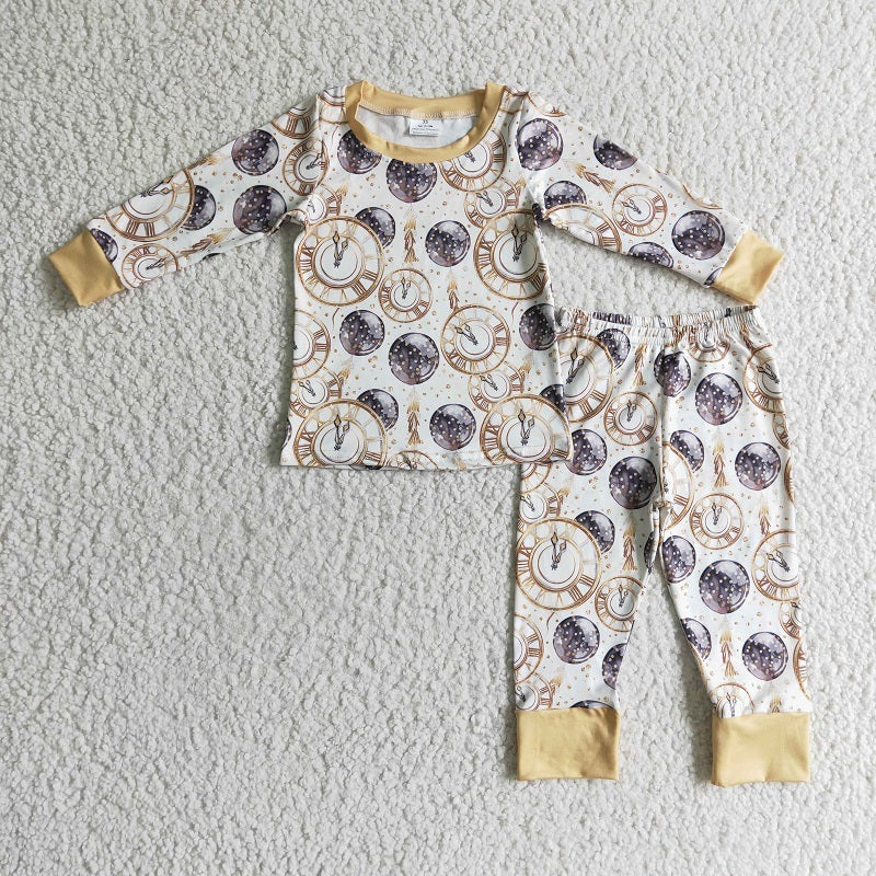 BLP0101 Boys Alarm Clock Long Sleeve Pants Set