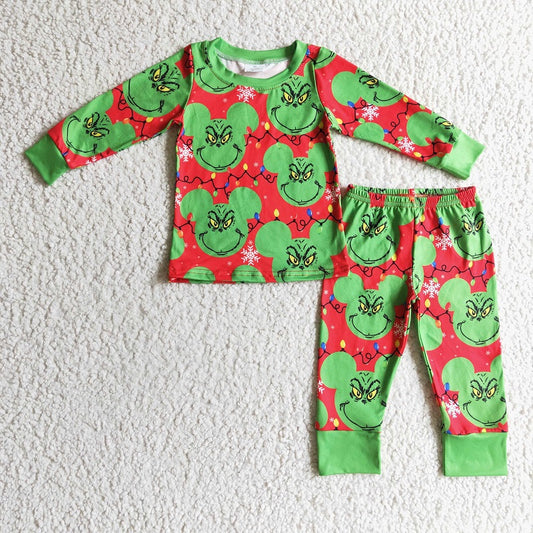 BLP0112 boy cartoon long sleeve trousers suit