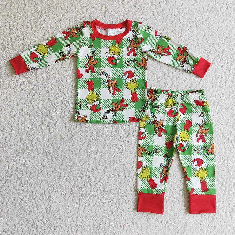 BLP0121 KIDS BOYS CHRISTMAS PAJAMAS SET