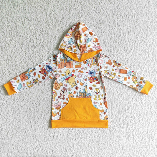 BT0045  Cartoon Hooded Long Sleeve Top