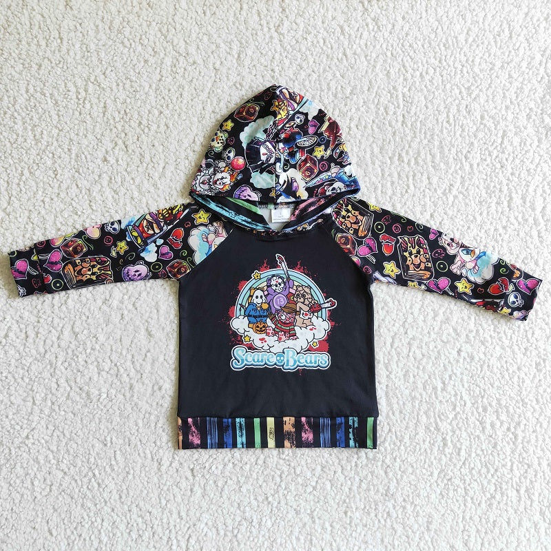 BT0059 boy cartoon long sleeve hooded top