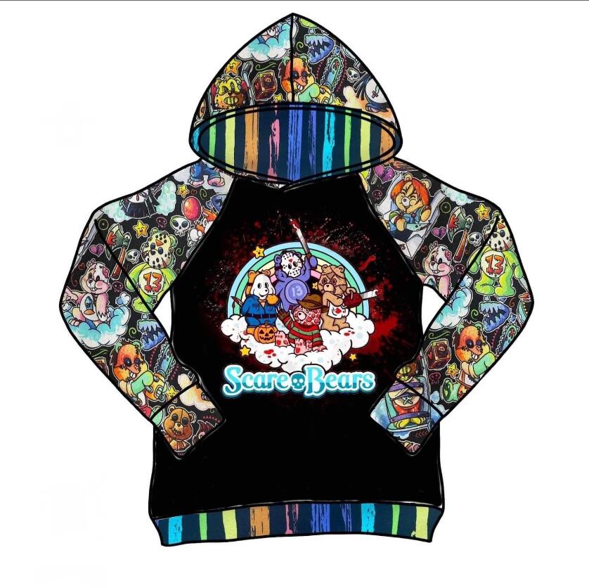 BT0059 boy cartoon long sleeve hooded top