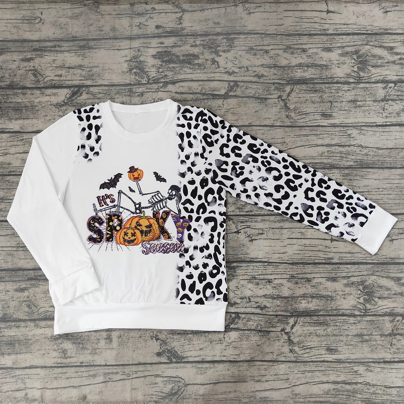 BT0064 Adult Halloween Pumpkin Long Sleeve Top Parent-child wear
