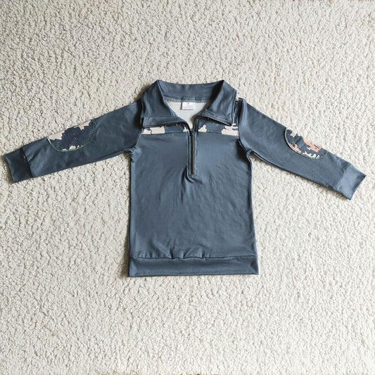 BT0112 baby boy clothes zipper winter top