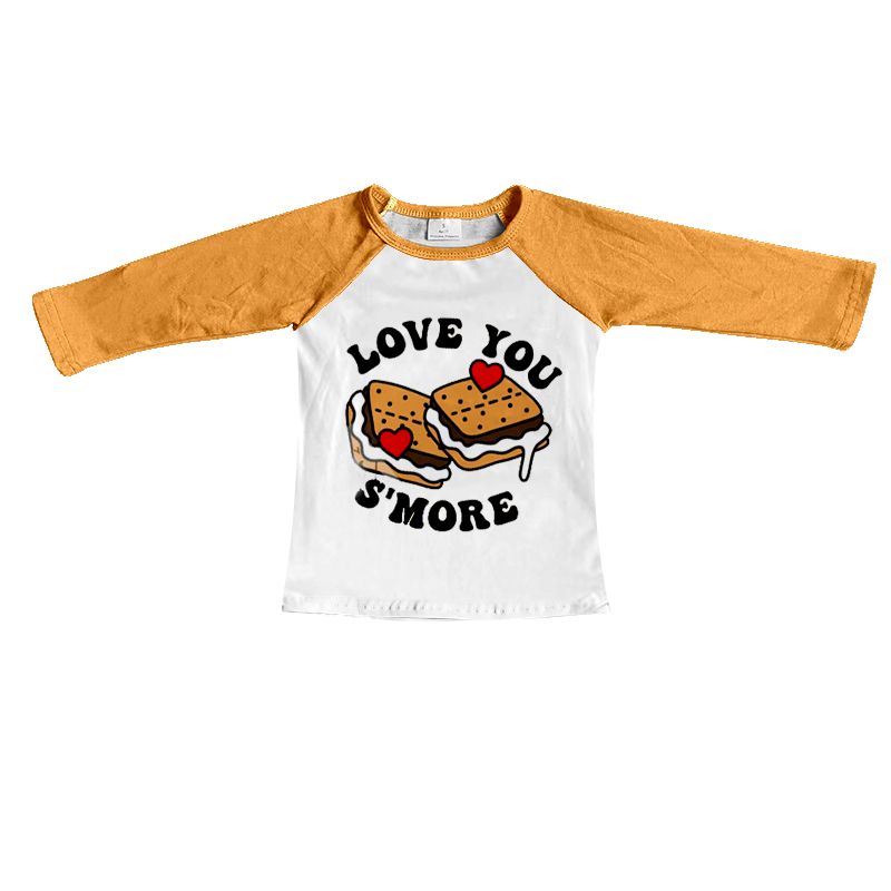 BT0123 Boys' Valentine's Day Love You Cake Long Sleeve Top