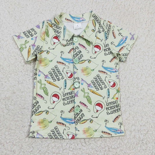 BT0125 baby boy clothes fish summer tshirt top