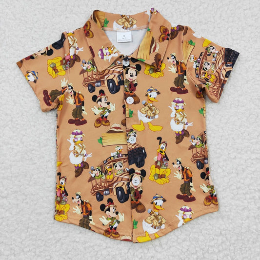 BT0155 Baby Boy Cartoon Short Sleeve Top
