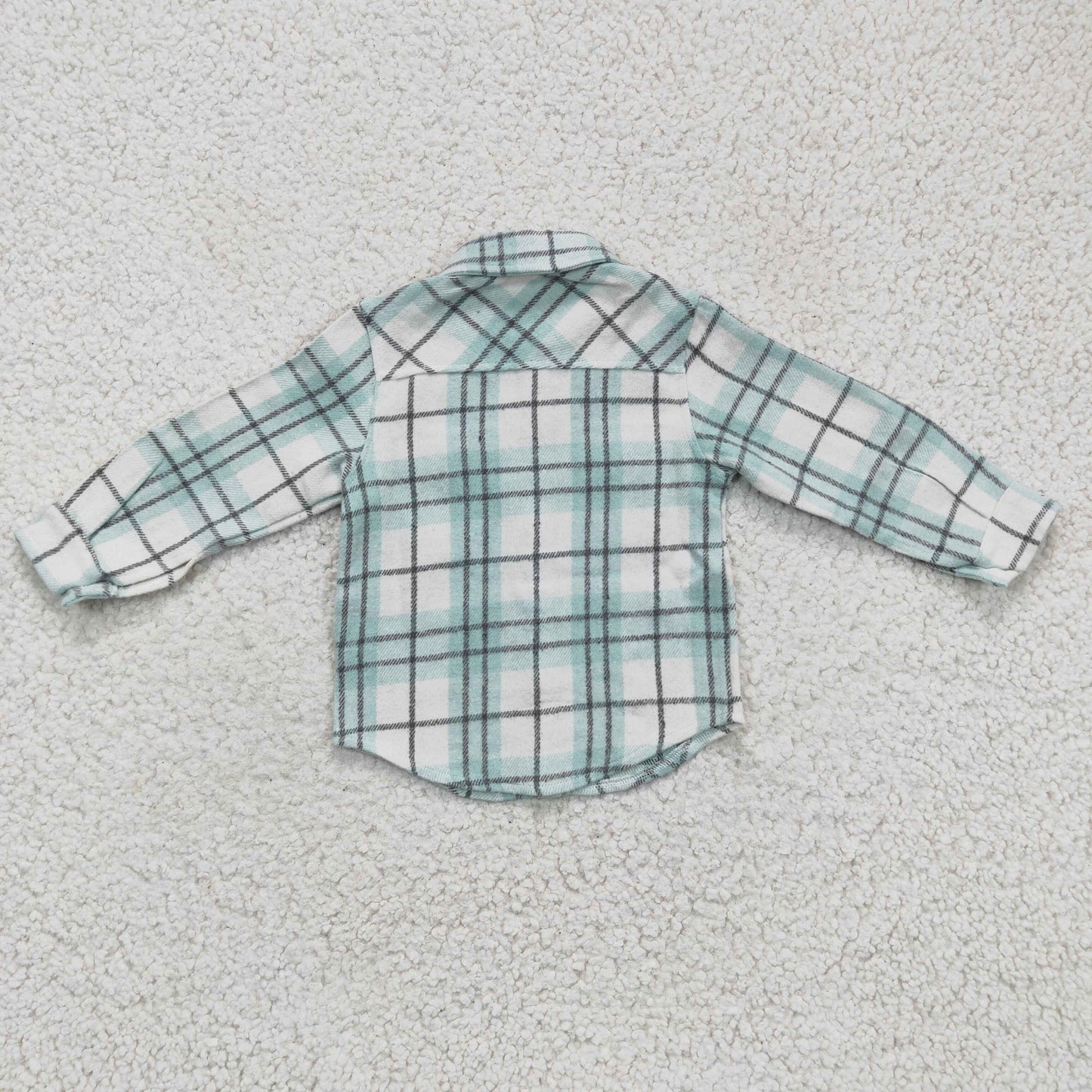 BT0169 baby boy clothes green winter shirt coat