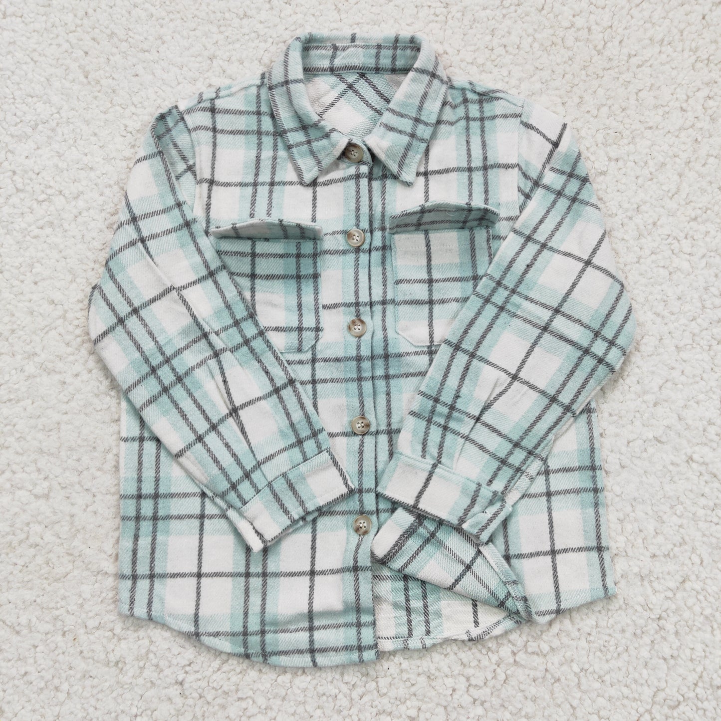 BT0169 baby boy clothes green winter shirt coat