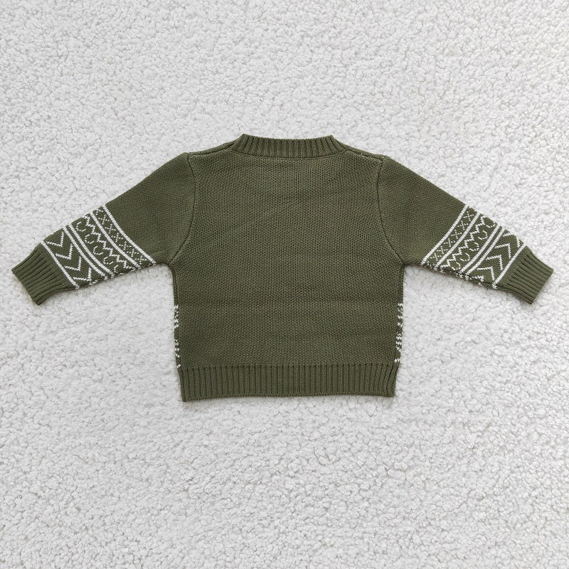 BT0178 Kids Boys Green Color Sweater