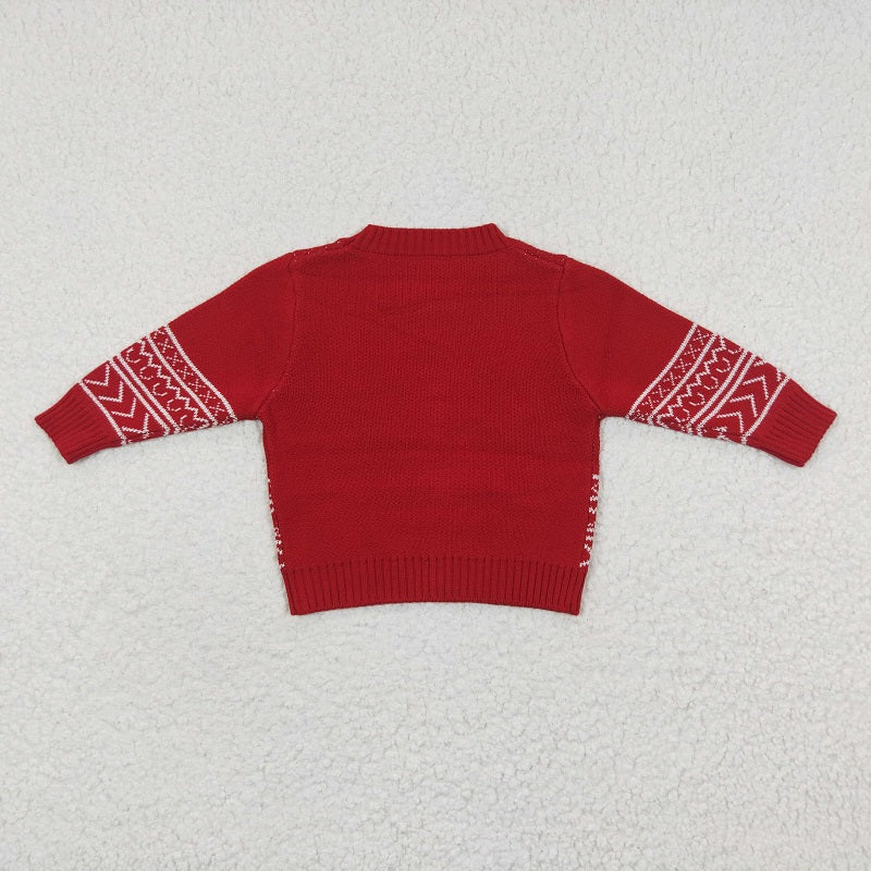 BT0218 Red Bull Head Long Sleeve Sweater