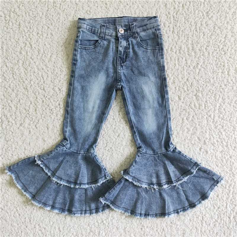 C5-15 LIGHT WASH BLEACH BLUE COLOR JEANS DENIM PANTS