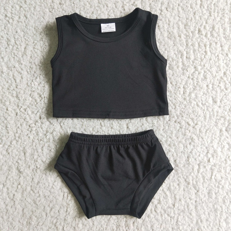 GBO0059 KIDS GIRLS TULLE DRESS AND BLACK BUMMIE SET