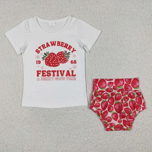 GBO0097 FESTIVAL Strawberry Short Sleeve Brief Set D 6.5