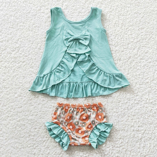 GBO0121 baby clothes summer bummies set bloomer outfit