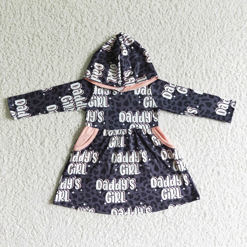 GLD0002 Long Sleeve Hooded Pocket Dress D 7.26