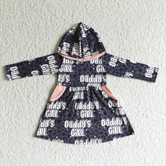 GLD0002 Long Sleeve Hooded Pocket Dress D 7.26