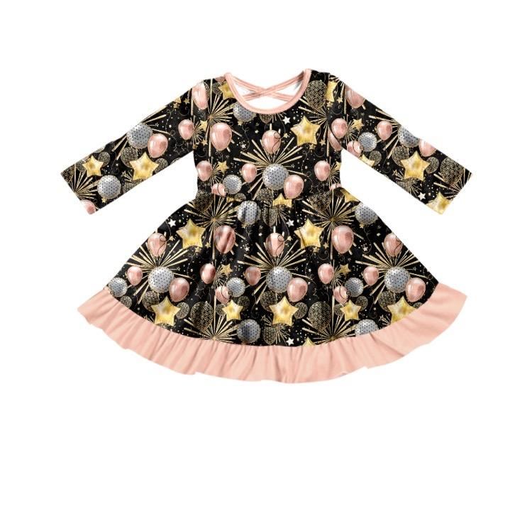 GLD0107 HAPPY NEW YEAR DRESS