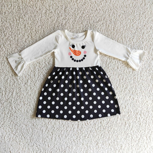 GLD0119 CUTE BABY GIRLS SNOW MEN DRESS