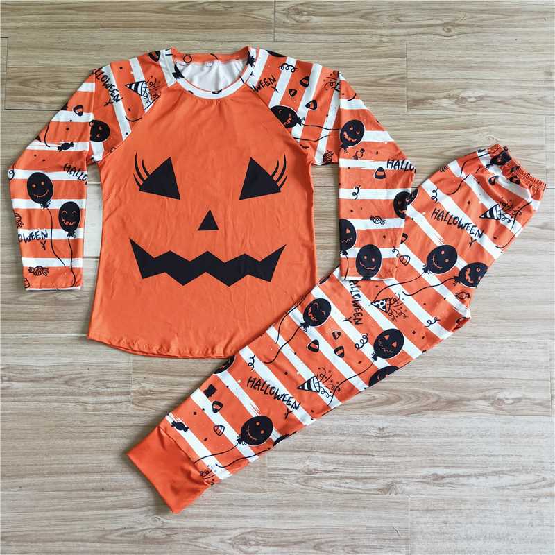 GLP0075  WOMEN ADULT MOMMY FAMILY HALLOWEEN PAJAMAS SET parent-child wear