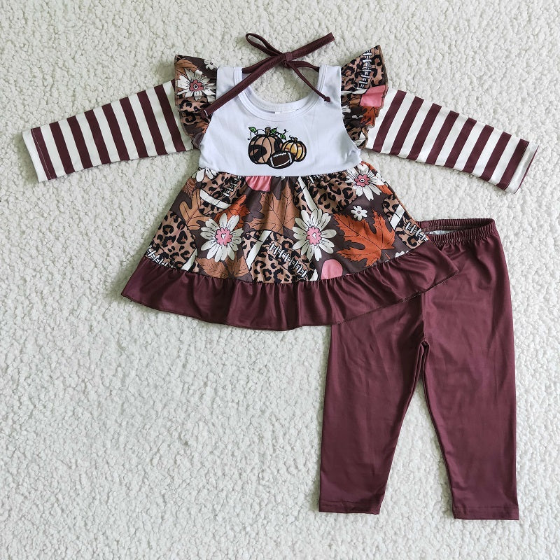 GLP0117 FALL PUMPKIN FOOTBALL OUTFIT