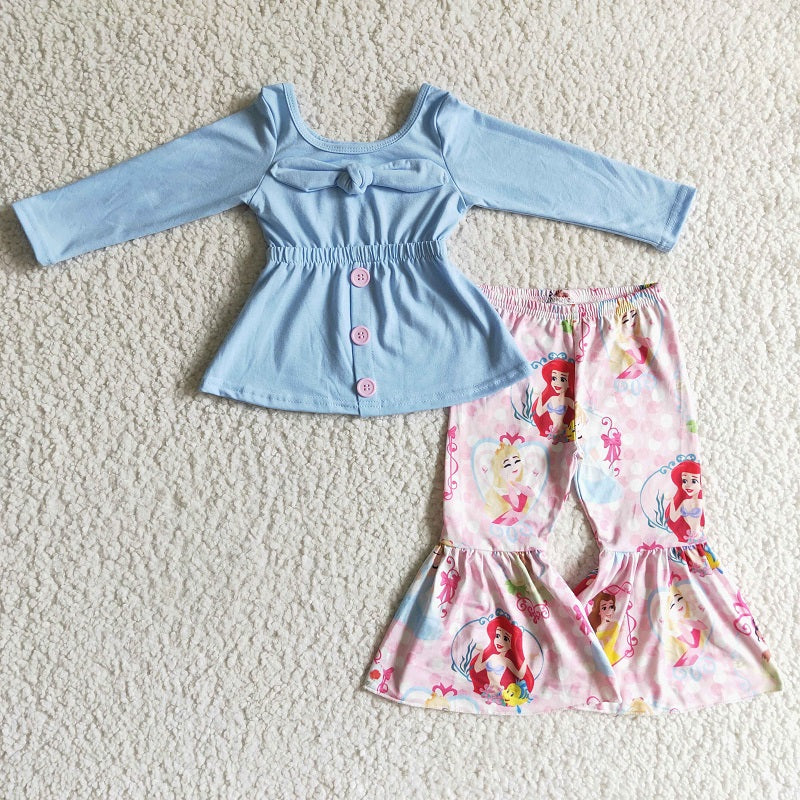 GLP0144 Girls Long Sleeve Pants Set