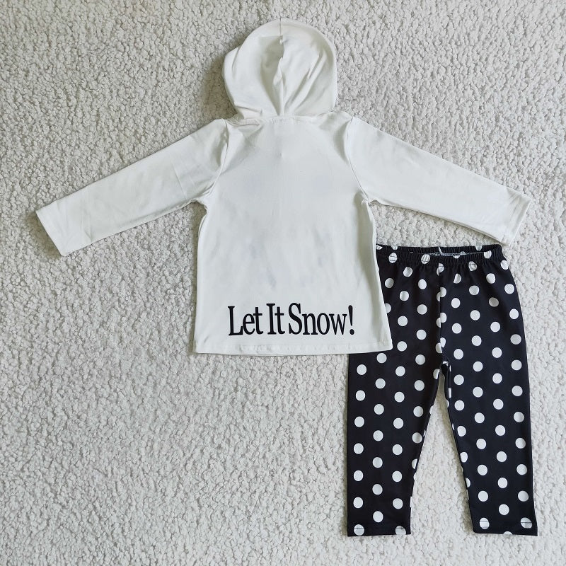 GLP0293 CUTE BABY GIRLS SNOW MEN HOODIE TOP OUTFIT