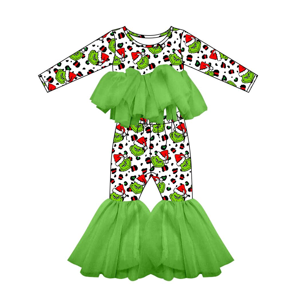 GLP0301 CHRISTMAS GREEN OUTFIT WITH TULLE