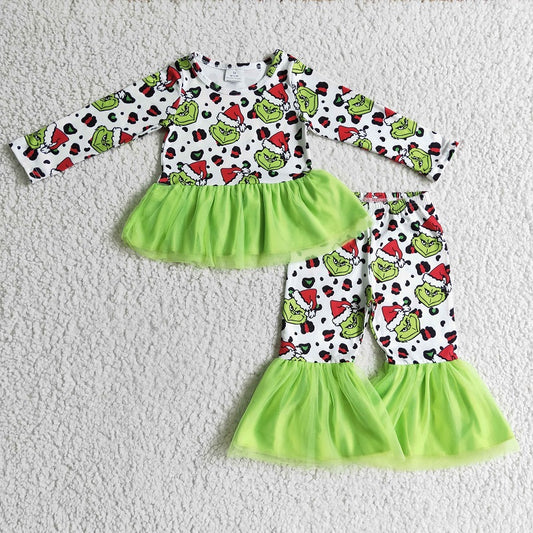 GLP0301 CHRISTMAS GREEN OUTFIT WITH TULLE