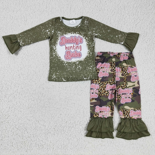 GLP0327 Girls Green Long Sleeve Trousers Suit