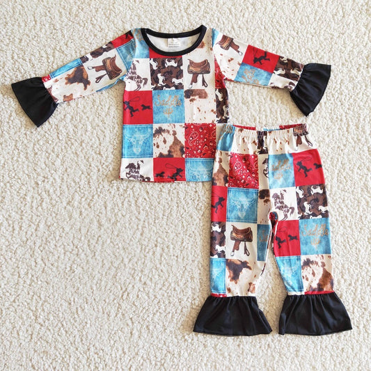 GLP0339 baby girl clothes winter pajamas