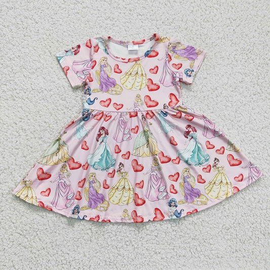 GSD0169 baby girl clothes princess valentines day dress
