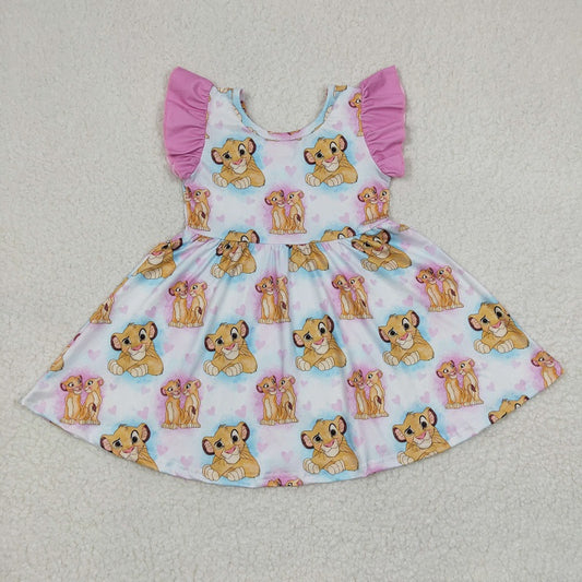 GSD0220 baby girl clothes lion dress