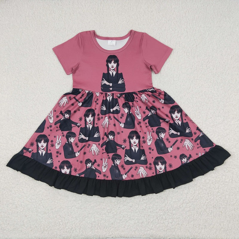 GSD0288  toddler girl clothes short sleeve summer dress