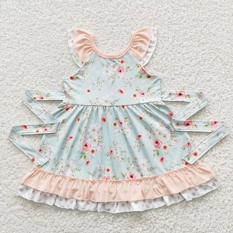 GSD0308 toddler girl clothes spring summer floral dresses