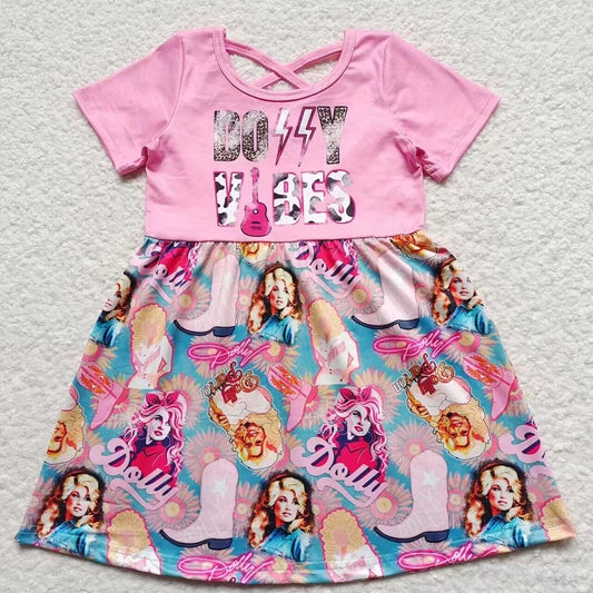 GSD0316 D Singer Pink Short Sleeve Dress