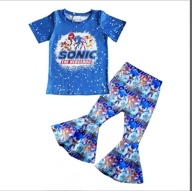 GSPO0165 Cartoon print baby girls outfit