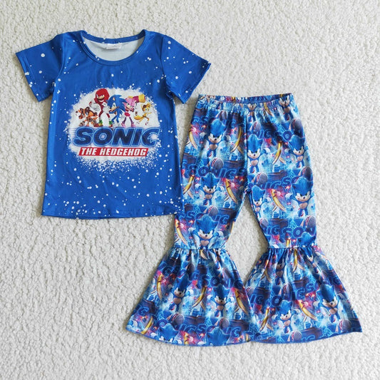 GSPO0165 Cartoon print baby girls outfit