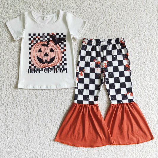 GSPO0168 KIDS GIRLS HALLOWEEN PUMPKIN OUTFIT