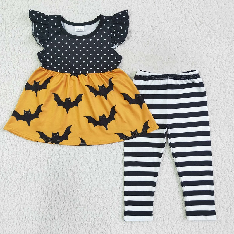 GSPO0171 KIDS GIRLS HALLOWEEN BAT OUTFIT