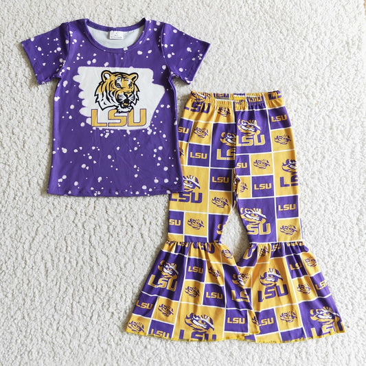 GSPO0210 Football Team Baby Girls Outfit D 1021