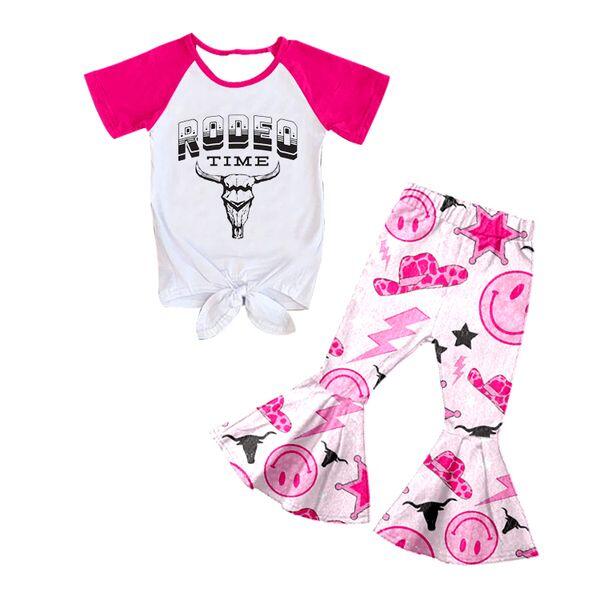 GSPO0250 Girls RODEO Hat Short Sleeve Pants Set