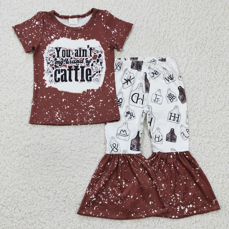 GSPO0355 short sleeve cattle pants set