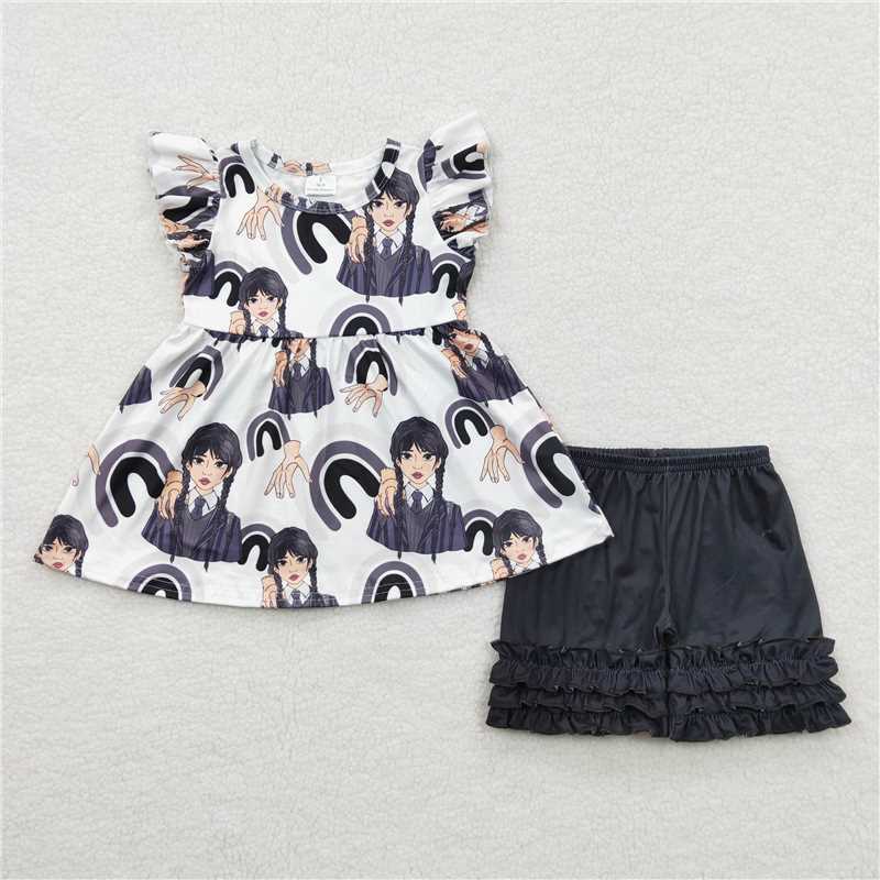 GSSO0259 Wed Baby Grils Short Set